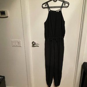 ⭐2 for C$22⭐ The Hanger Tie Waist Jumpsuit, Black, Size S